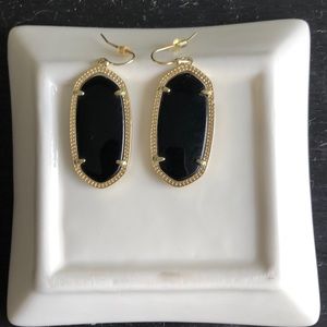 Kendra Scott Elle Drop Earrings in Black